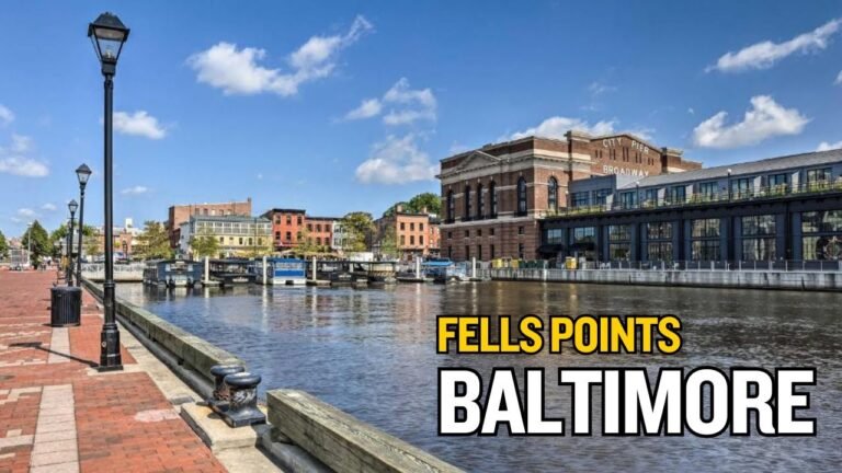 Baltimore, Fells Point and Butchers Hill – [4K] Baltimore City walking tour