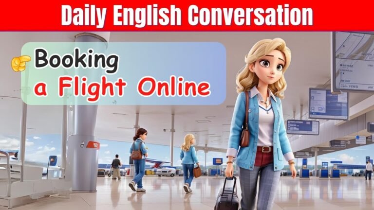 Booking a Flight | How to Book a Flight Ticket Online | Improve Your Daily English Conversation