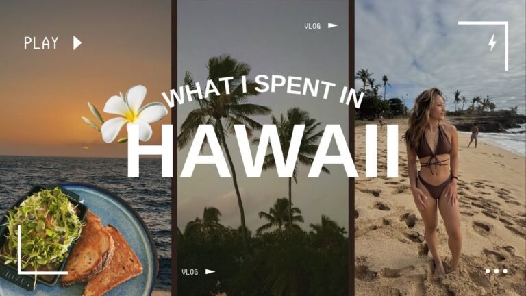 HOW MUCH I SPENT A WEEK IN HAWAII  | honest & transparent, must eat food, + hidden gems