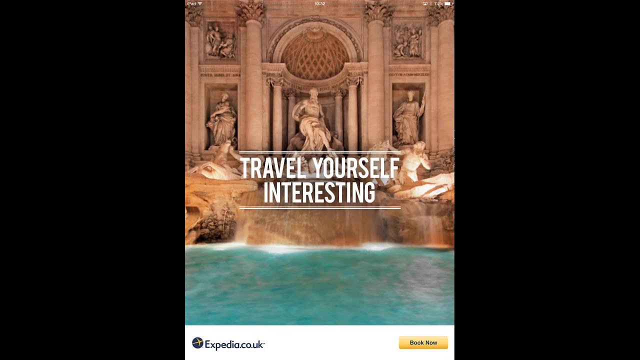 Expedia tablet ad