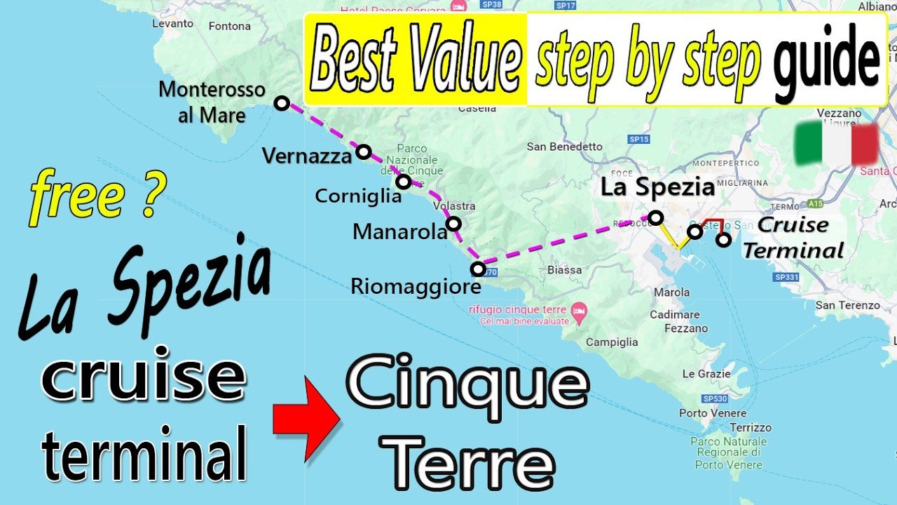Ultimate Guide: La Spezia Cruise Port to Cinque Terre #cruisetravelvideos #cinqueterre #italy