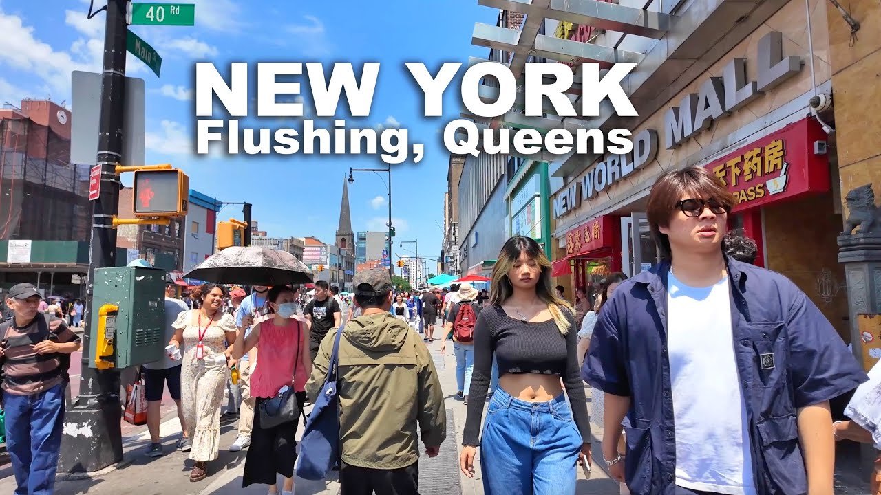 New York City Walking Tour Flushing Queens NYC Largest Chinatown 4K NYC Walk June 2024